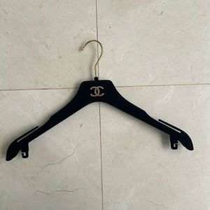 Chanel black velvet hanger